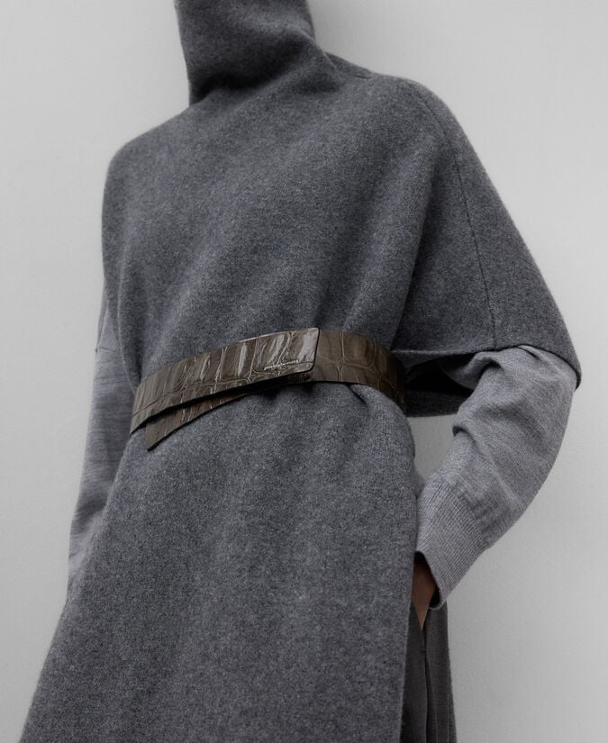 Adolfo Dominguez Cinturón Coco Piel Responsable Mujer