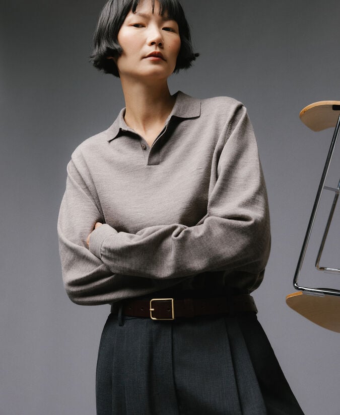 Adolfo Dominguez Cinturón Coco Piel Responsable Mujer