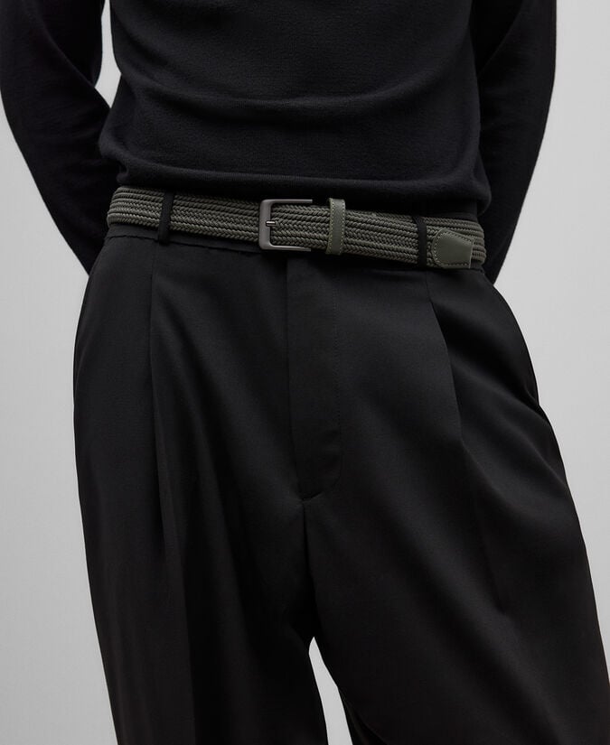 Adolfo Dominguez Cinturón En Cuerda Trenzada Hombre