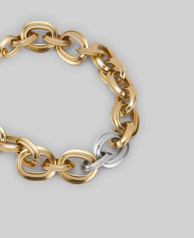 Adolfo dominguez Collar eslabones metálicos bicolor mujer