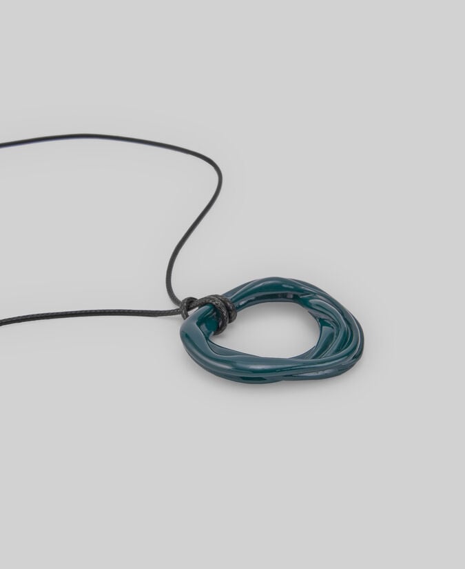 Adolfo dominguez Collar pieza circular bicolor mujer