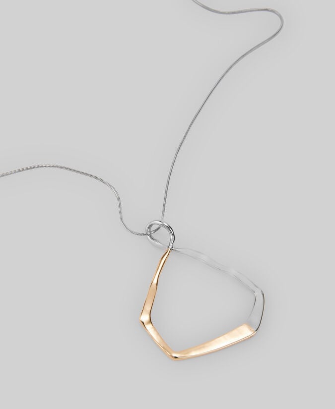 Adolfo dominguez Collar pieza metálica bicolor mujer