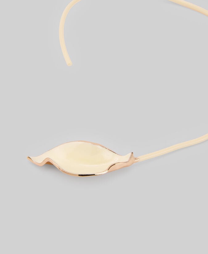 Adolfo dominguez Collar rígido hoja metal lacado mujer