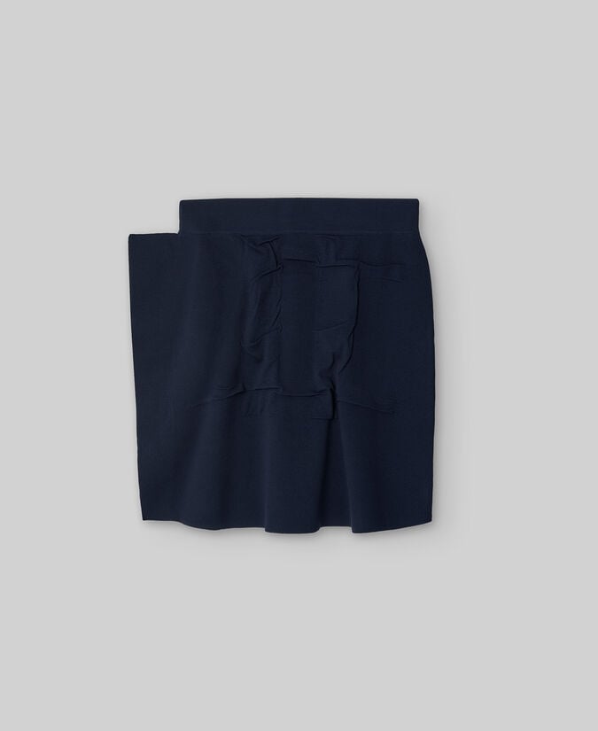 Adolfo Dominguez Falda Corta Asimétrica Jacquard Mujer