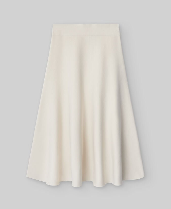 Adolfo Dominguez Falda Midi Evasé Nailon Reciclado Mujer