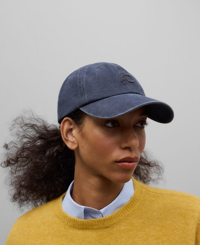 Adolfo Dominguez Gorra En Denim De Algodón Azul Mujer