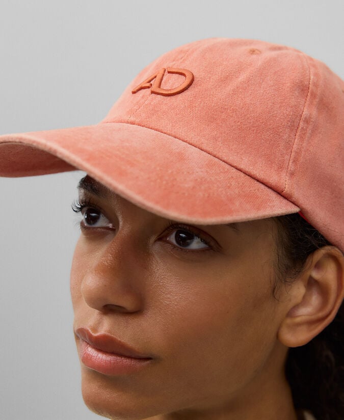 Adolfo Dominguez Gorra En Denim De Algodón Naranja Mujer