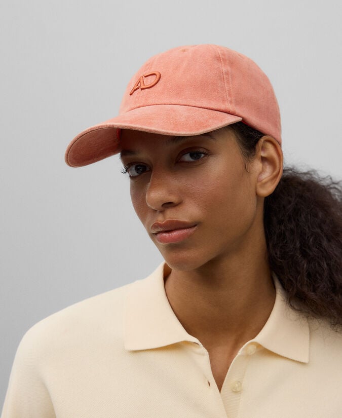 Adolfo Dominguez Gorra En Denim De Algodón Naranja Mujer