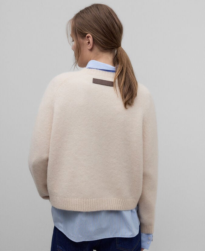 Adolfo Dominguez Jersey Corto Punto Con Alpaca Mujer