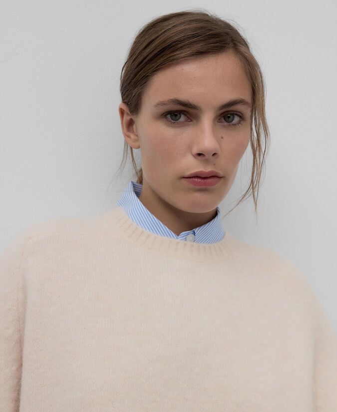 Adolfo Dominguez Jersey Corto Punto Con Alpaca Mujer