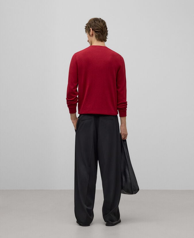 Adolfo Dominguez Jersey Cuello Caja Algodón Lana Hombre