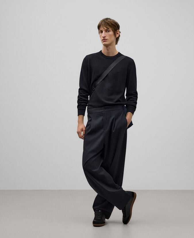 Adolfo dominguez Jersey cuello caja algodón lana hombre