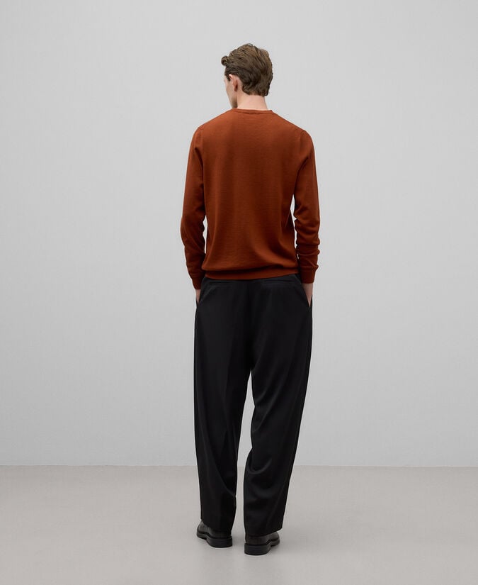 Adolfo Dominguez Jersey Cuello Caja Lana Merino Hombre