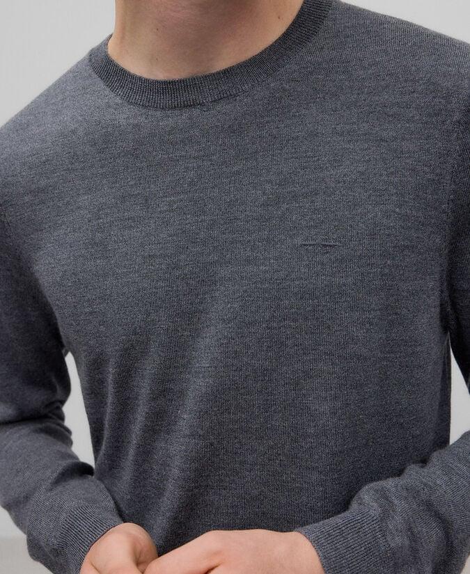 Adolfo Dominguez Jersey Cuello Caja Lana Merino Hombre