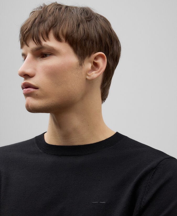 Adolfo Dominguez Jersey Cuello Caja Lana Merino Hombre