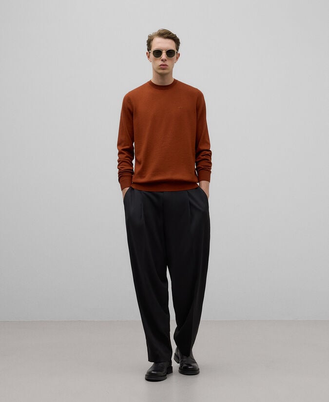 Adolfo dominguez Jersey cuello caja lana merino hombre