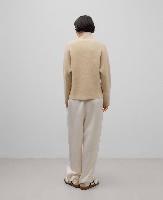 Adolfo Dominguez Jersey Cuello Chimenea Cashmere Mujer