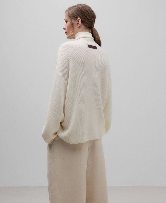 Adolfo Dominguez Jersey Cuello Chimenea Cruzado Mujer