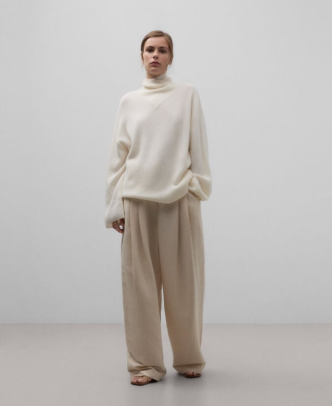 Adolfo dominguez Jersey cuello chimenea cruzado mujer