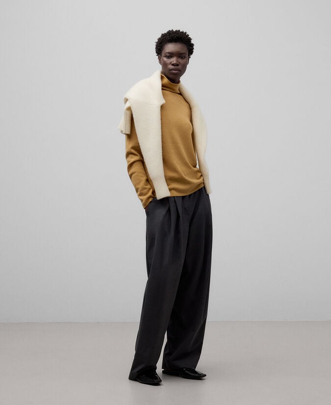 Adolfo dominguez Jersey cuello chimenea lana merino mujer