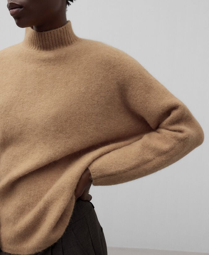 Adolfo Dominguez Jersey Cuello Perkins Alpaca Mujer