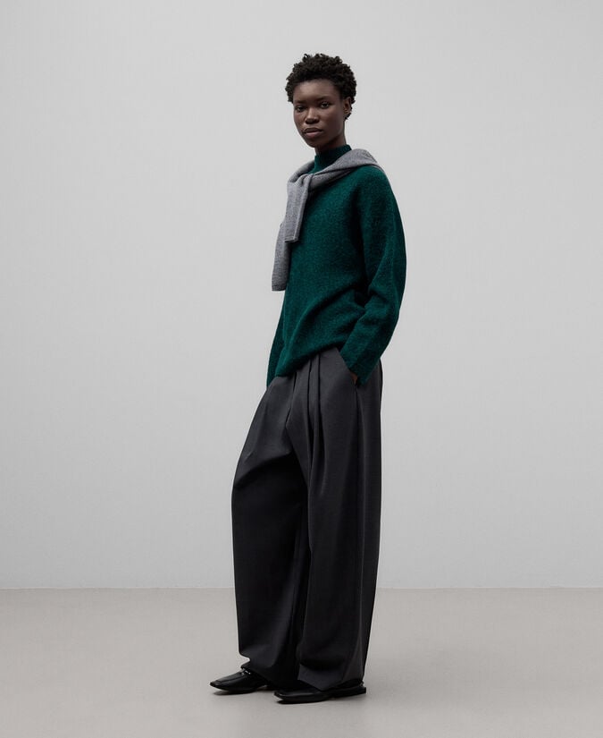 Adolfo dominguez Jersey cuello perkins alpaca mujer