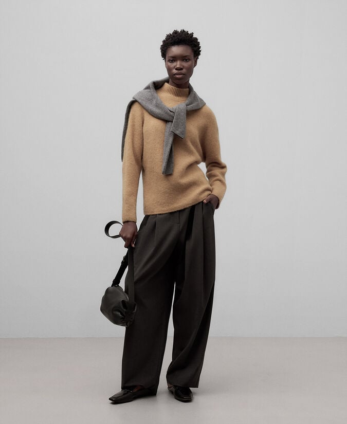 Adolfo dominguez Jersey cuello perkins alpaca mujer