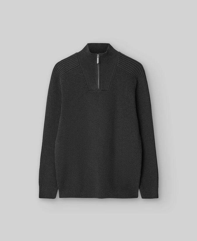 Adolfo Dominguez Jersey Cuello Perkins Cremallera Hombre