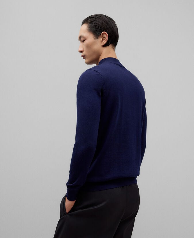 Adolfo Dominguez Jersey Cuello Perkins Lana Merino Hombre