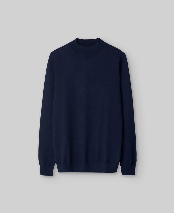 Adolfo Dominguez Jersey Cuello Perkins Lana Merino Hombre