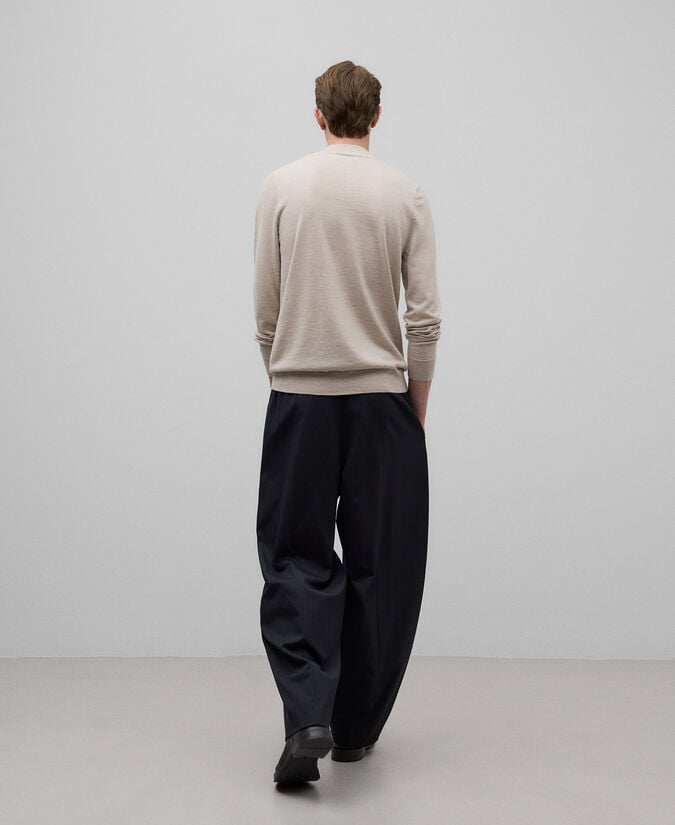 Adolfo Dominguez Jersey Cuello Perkins Lana Merino Hombre