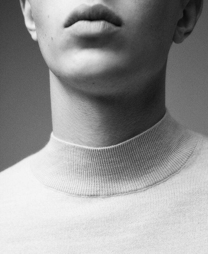 Adolfo Dominguez Jersey Cuello Perkins Lana Merino Hombre