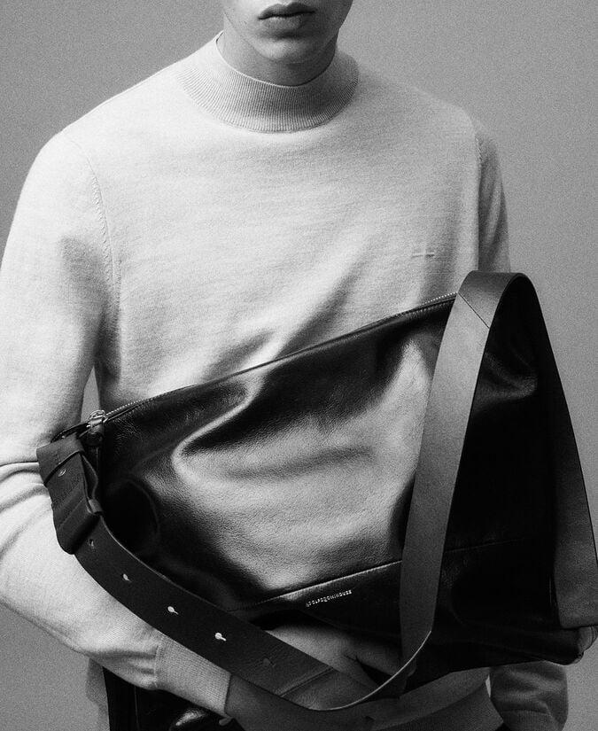 Adolfo Dominguez Jersey Cuello Perkins Lana Merino Hombre