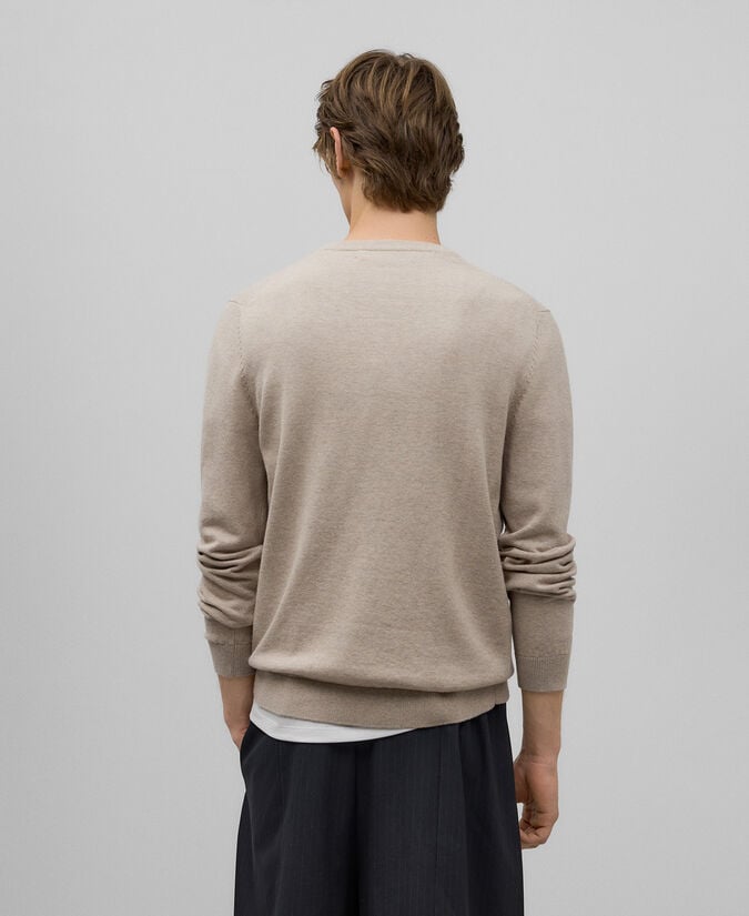 Adolfo Dominguez Jersey Cuello Pico Algodón Lana Hombre