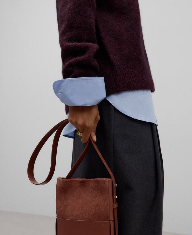 Adolfo Dominguez Jersey Cuello Pico Con Alpaca Mujer