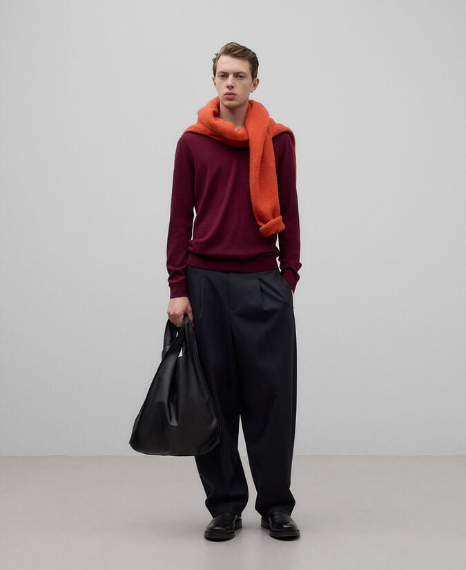 Adolfo dominguez Jersey cuello pico lana merino hombre