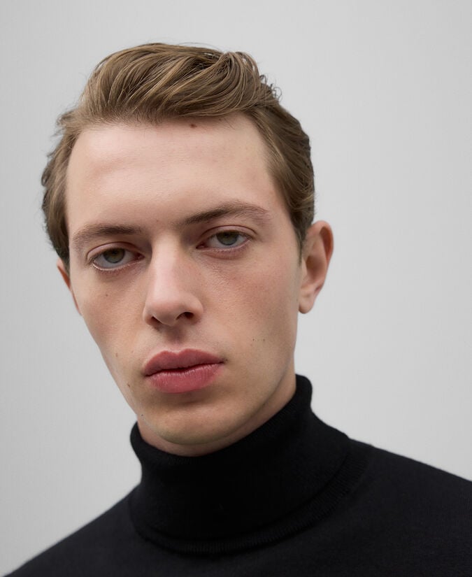 Adolfo Dominguez Jersey Cuello Vuelto Lana Merino Hombre