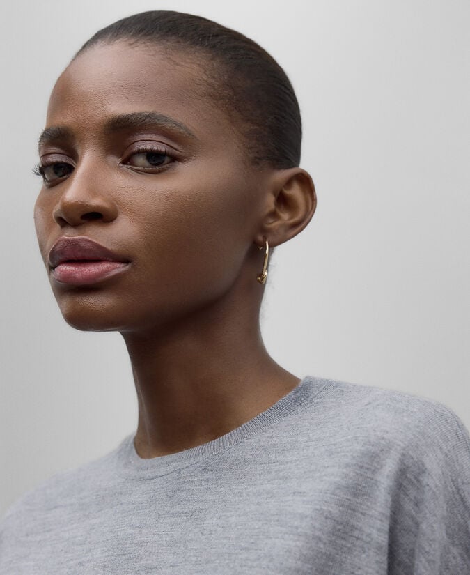 Adolfo Dominguez Jersey Manga Corta Lana Merino Mujer