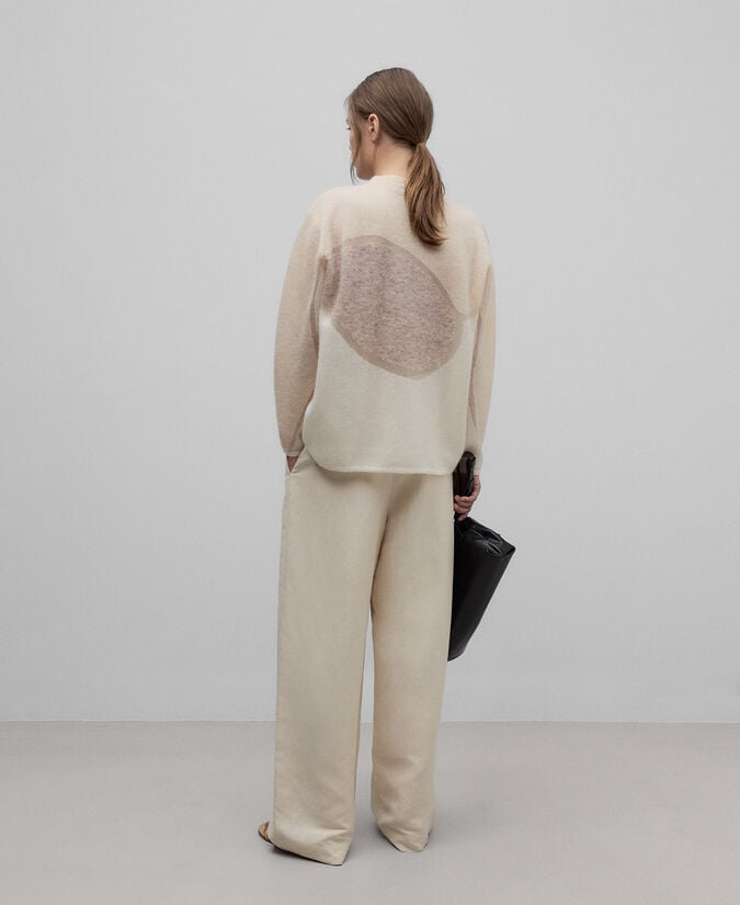 Adolfo Dominguez Jersey Punto Con Transparencias Mujer