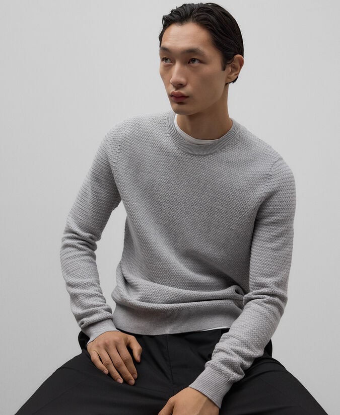 Adolfo Dominguez Jersey Punto Estructura Algodón Hombre