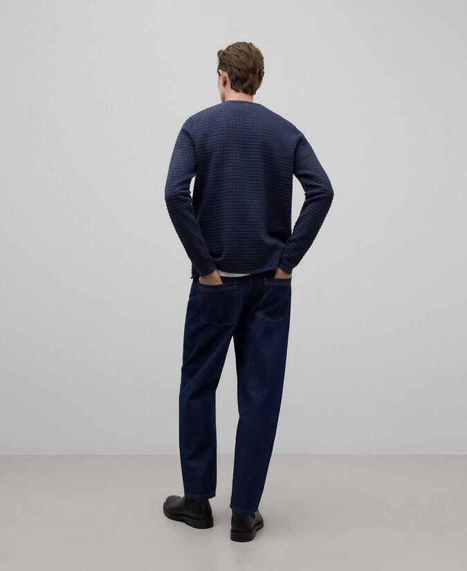 Adolfo Dominguez Jersey Punto Estructura Algodón Hombre