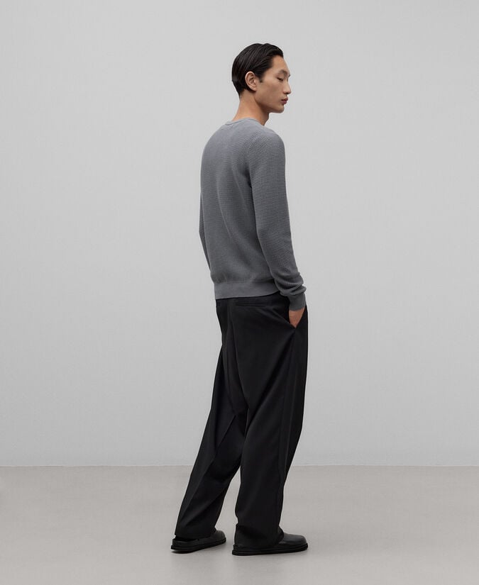 Adolfo Dominguez Jersey Punto Estructura En Algodón Hombre