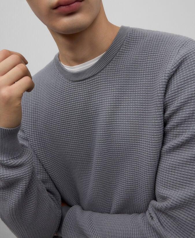 Adolfo Dominguez Jersey Punto Estructura En Algodón Hombre