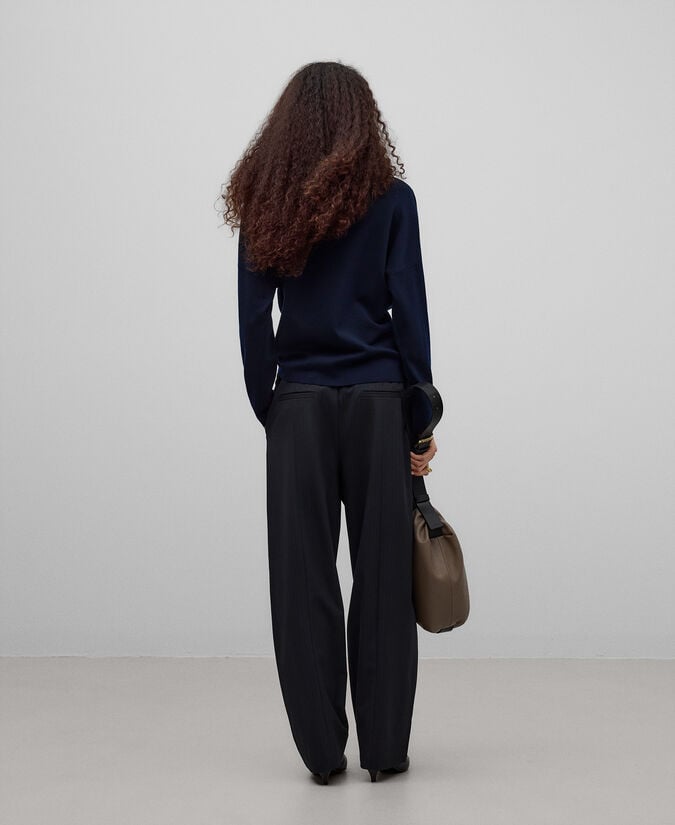 Adolfo Dominguez Jersey Punto Goma Lana Merino Mujer