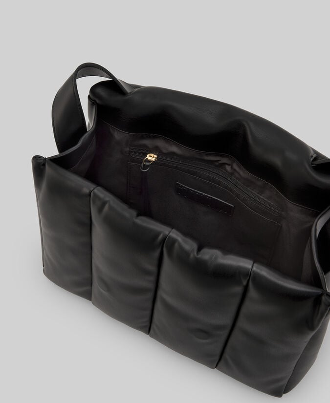 Adolfo Dominguez Maxi Bolso Acolchado Piel No Piel Mujer