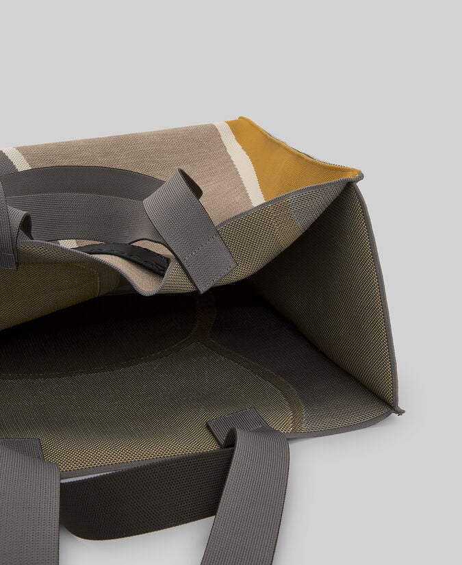 Adolfo Dominguez Maxi Shopper En Punto Estampado Mujer