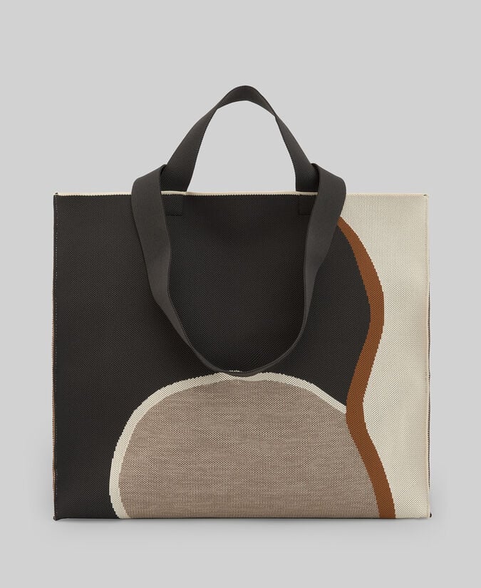 Adolfo dominguez Maxi shopper en punto estampado mujer