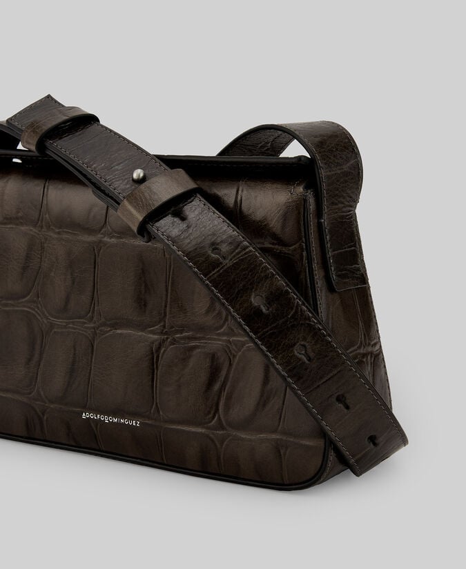 Adolfo Dominguez Mini Bolso De Hombro Coco Piel Mujer