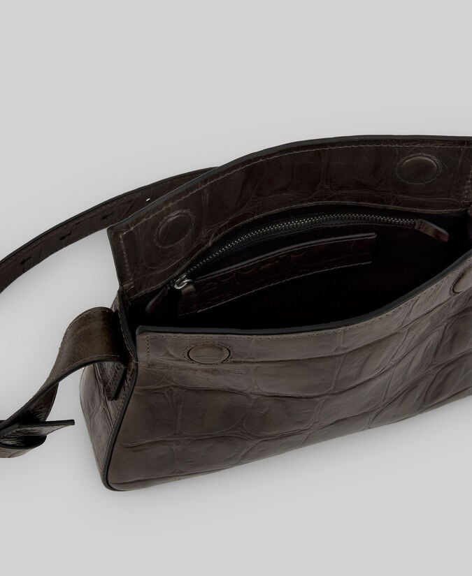 Adolfo Dominguez Mini Bolso De Hombro Coco Piel Mujer