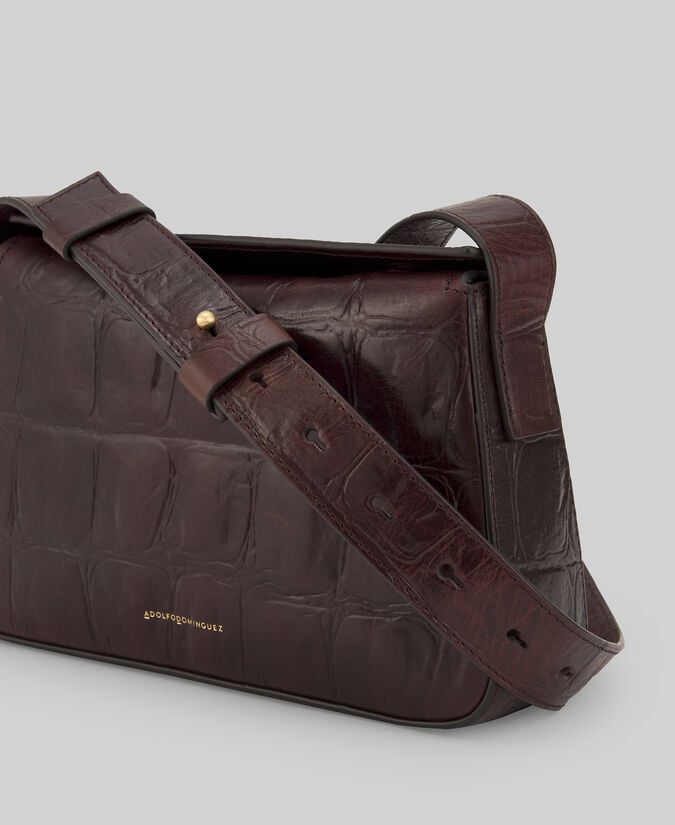 Adolfo Dominguez Mini Bolso De Hombro Coco Piel Mujer